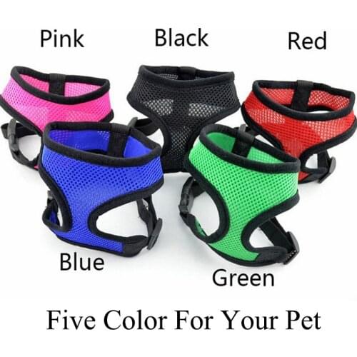 2018 New Pet Dog harness 5 Color 4 Size Wholesale for pet dog XS-L Size Red Green Blue Black Pink China adidog