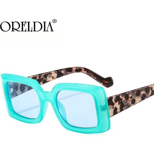 ORELDIA Fashion Colorful Square Sunglasses Ladies Candy Color Glasses Retro Rectangular Trend Sunglasses Sunglasses UV400 Men