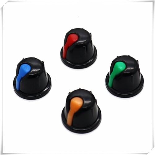 10 Pieces Plastic Flower Shaft Knob Diameter 16mm Height 13mm Potentiometer Encoder Knob Gear Shaped Inner Hole 6mm