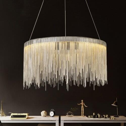 Nordic Dining Room Pendant Lights Personality Bedroom Lamp Fashion LED Tassel Hanging Light Modern Living Room led Pendant Lamps