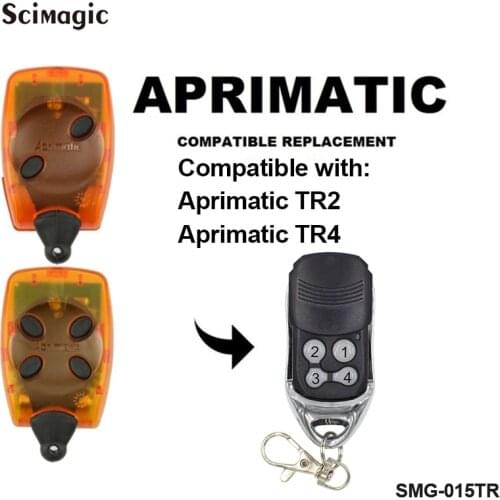 Aprimatic TR2 garage remote control Aprimatic TR4 gate door opener 433.92mhz Rolling Code transmitter key fob command garage