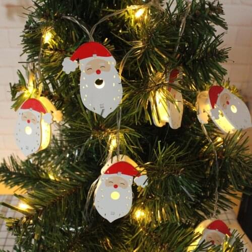 Christmas Santa Led Light Decoration String Lights Wedding Party Home Decor Fairy Garland Valentines Day Gifts House Decoration