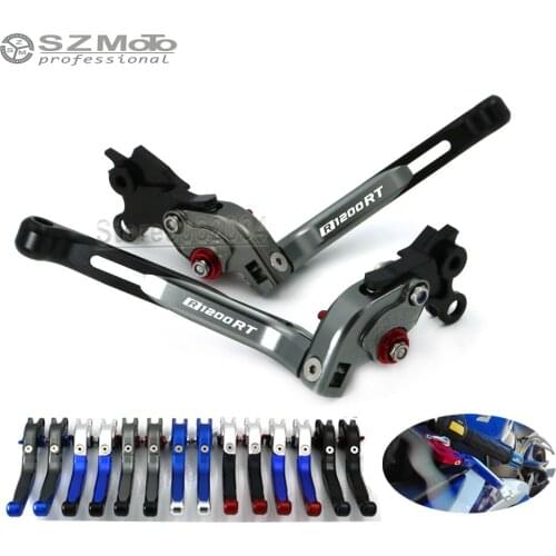 For BMW R1200RT R1200 RT 2010-2013 2012 Motorcycle Accessories Folding Extendable Adjustable Brakes Clutch Levers With LOGO CNC