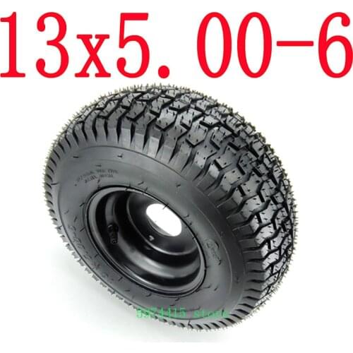 Garden Tractor Rider Mower ATV GO-kart Drift Bike Wheels beach car accessories 13 x 5.00-6 Tubeless Tire and Rim Wheel