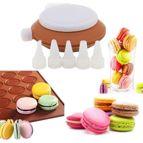 Silicone Macaroon Baking Mold Pot Sheet Mat Set DIY Mold Baking 48 Capacity Mat Decorative Cake Pastry Mould Desert Supply