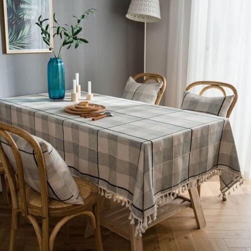 Table Cloth Rectangular for 4 Seater Linen Tablecloth with Embroidery Tablecloths for Home Wedding Table Decoration Home Fabric