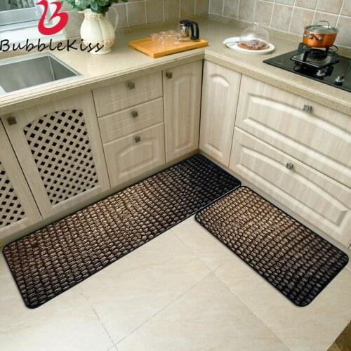 Bubble Kiss Modern Home Kitchen Mat Anti-slip Living Room Dining Table Leopard Mat Printed Doormat Hallway kitchen Area Rug