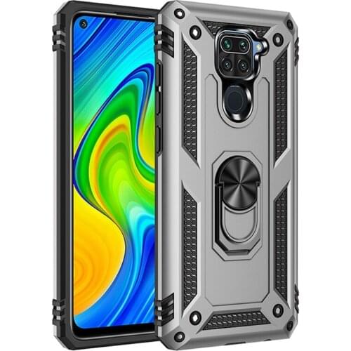 For Xiaomi Redmi Note 9S 9 Pro Max 8 8A 7 7A Shockproof Armor Bumper Case For Mi Note10 Note 10 Lite Magnetic Ring Holder Case