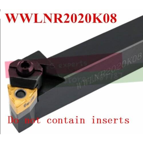 WWLNR2020K08 20*20*125mm CNC Turning Tool, Metal Lathe Cutting Tools,Lathe Machine Tools, External Turning Tool W-Type WWLNR /L