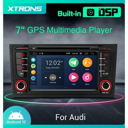 XTRONS 7'' Android 10.0 Car Multimedia DVD Stereo Radio Playe for Audi A6 S6 1999 2000 2001 2003 RS6 2002 2004 Allroad 1999-2005