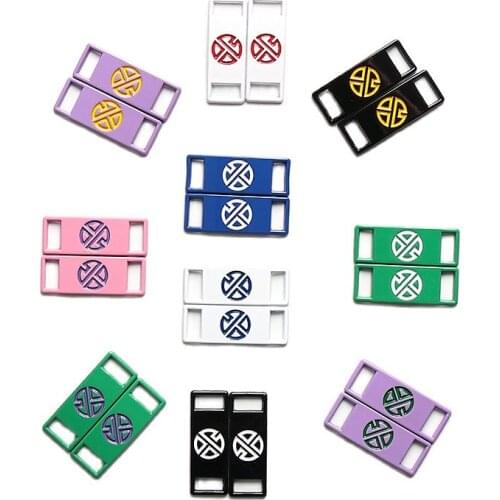 1Pair Fashion AF1 Shoelaces Buckle DIY Metal Shoe Decorations Sneakers Laces Buckle Sports Metal Kits Shoe Accessories