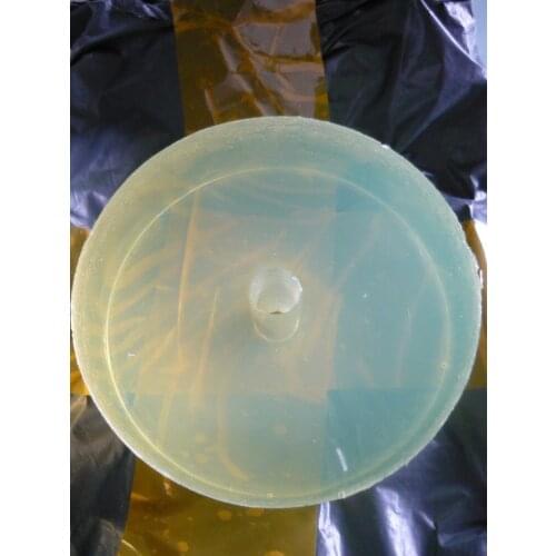 1Pc 100mm x 40mm Shock Absorber Polyurethane PU Pad Sheet Clear Yellow