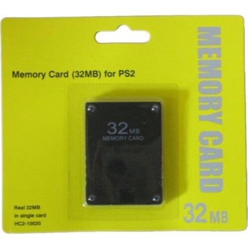 10pcs Black Real 32MB Memory Card for PS2 (With Retail Package)
