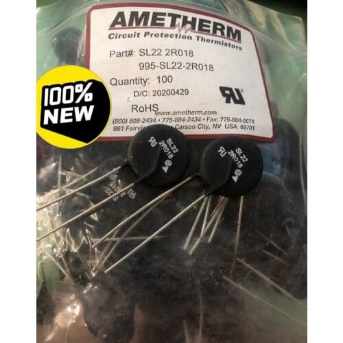 100% orginal and new SL22 2R018 Ametherm SL222R018 SL22-2R018 ICL 2OHM 20% 18A 22MM best qualtiy