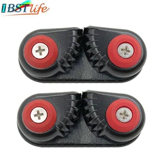 2X Black Anodized Aluminium Cam cleat Boat Cam Cleats Rope cleat Matic Fairlead Marine Sailing Sailboat Kayak Canoe Dinghy