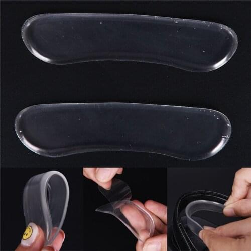 3Pairs Anti Slip Gel Pads Clear Silicone Insoles For Shoes Foot Care Protector For Heel Rubbing Cushion Pads Foot Care Tool