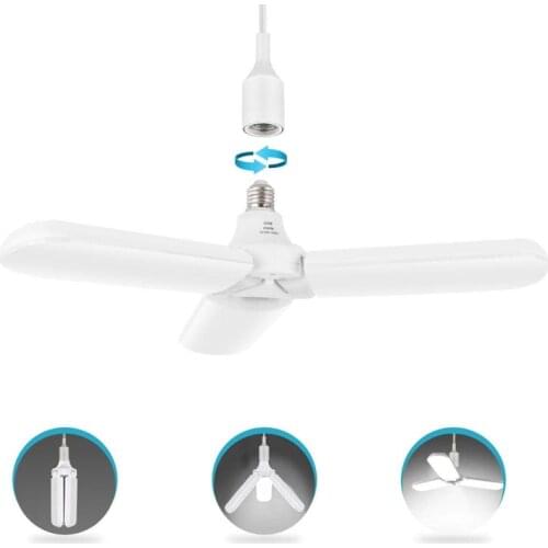 30W LED Folding Light Garage Lights Deformable Lamp Super Bright 3000LM Daylight Light Bulbs For Workshop Warehouse 85-265V