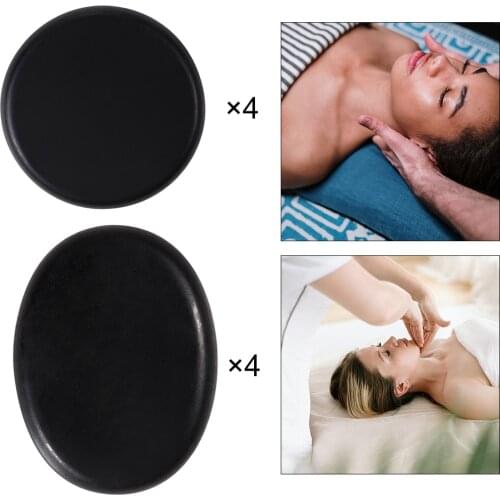 4Packs Hot Stone Massage Kit Heated Warmer Rocks Basalt Stones Massage Therapy Spa Treatment Relaxation
