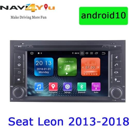 7"1Din RK PX30 Android 10.0 Car Multimedia DVD Stereo Radio Player GPS Navigation OBD DVR USB WIFI for SEAT Leon 2013-2018 2+16G
