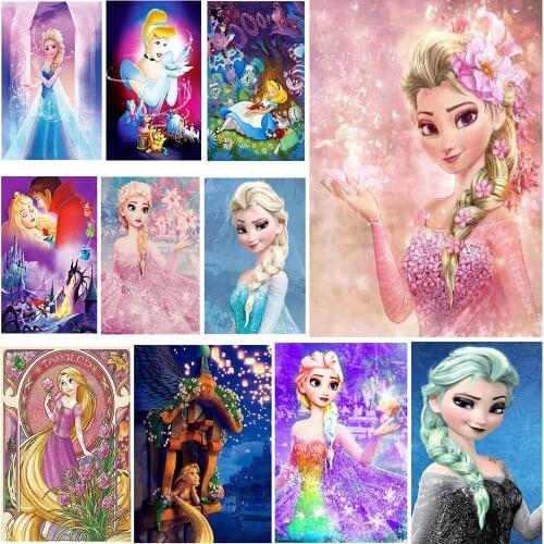 Disney Family Series 5D DIY "Princess/Mickey" Diamond Painting Cross Stitch Mosaic Embroidery Home Decoration Gift