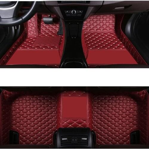 Car floor mats For solaris hyundai i10 tucson i40 ioniq i30 creta kona ix35 santa fe sonata veloster carpets rugs accessories