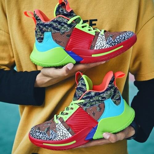 Boys Basketball Shoes 2020 Kids Jordan Shoes High Top Mesh Breathable Sneakers High Quality Student Match Shoes Skid Resistance