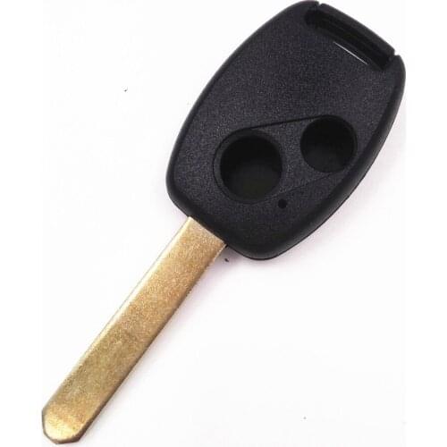 2 Buttons Replacement Remote Key Case Shell for H-onda A-ccord CRV FIT without Chip Groove + Sticker