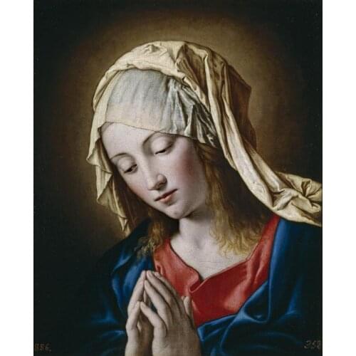 Wholesale painting # TOP religion ART # Madonna La Virgen en meditacion # print canvas oil painting