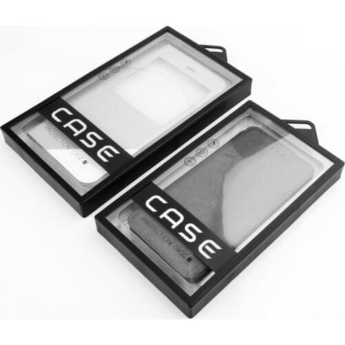KJ-560 400pcs/lot free ship PVC plastic packaging box for cell phone case with hanger,mobile phone case packaging box