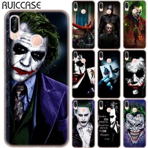Joker Movie 2019 Soft TPU Case Cover For Huawei P8 P9 P10 P20 P30 Lite Pro Y5 Prime Y9 2018 2019 Silicone Phone Cases