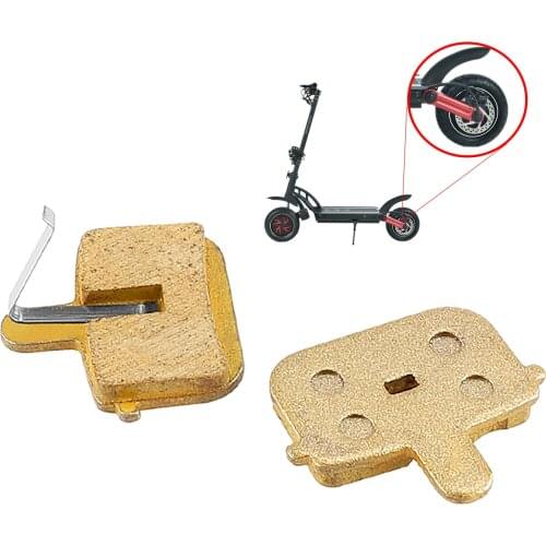Bicycle Full-metallic Hydraulic Disc Brake Pads for Kugoo G-booster Electric Scooter and TONGLI Bike Rectangle Hollow Brake Pads