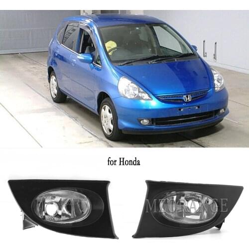 Fog Lights Headlight for HONDA FIT JAZZ GD1 GD3 2005-2008 Hatchback Fog Lamp Front Bumper Fog Light Without Bulbs 33950-SAA-H11