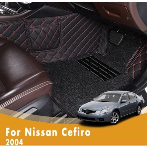 RHD Luxury Double Layer Wire Loop Carpets Car Floor Mats For Nissan Cefiro 2004 Accessories Interior Decoration Custom Parts