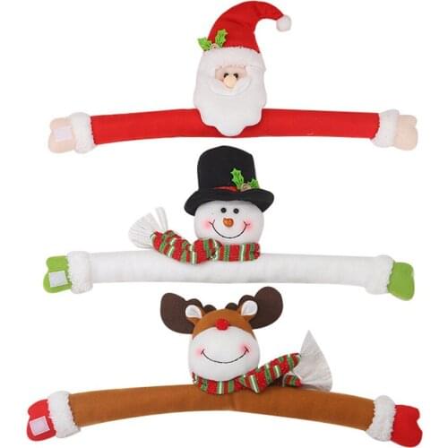 Christmas Curtain Holder New Year 2021 Add Festival Atmosphere For Home Ornaments Xmas Curtains Santa Claus Shaped Decor