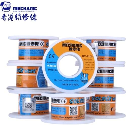 MECHANIC Rosin Core 55g 0.2/0.3/0.4/0.5/0.6/0.8/1.0/1.2mm Low Melting Solder Wire Welding Flux 1.0-3.0% Tin Wire Reel BGA Repair