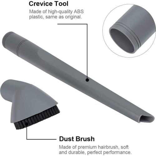 Crevice Tool and Dust Brush for Shark Navigator Lift-Away Vacuum Cleaner, Fits Models NV350, NV352, NV355, NV356E, Compare to Pa