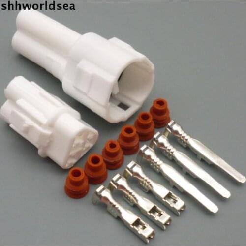 Shhworldsea MT Sealed Style 2.2 Series 3 pin Position Female And Male Automotive Connector plug 6187-3231 6180-3241