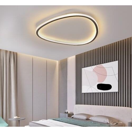 Modern minimalist LED living room dining room Ceiling lamp Nordic round bedroom Ceiling lights home iron study Ceiling lighting