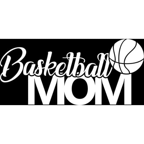 Basketball Mom Sports Vinyl Personality Car Sticker Cover Scratches Waterproof Car Window Body Decorative Stickers Accessories
