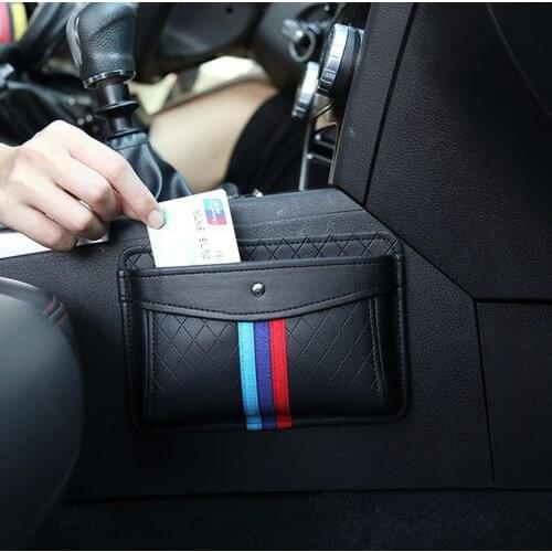 Car Seat gap Storage bag Auto Crevice sundries organizer box phone cards glasses pen coins Holder Pocket Net bag carstyling
