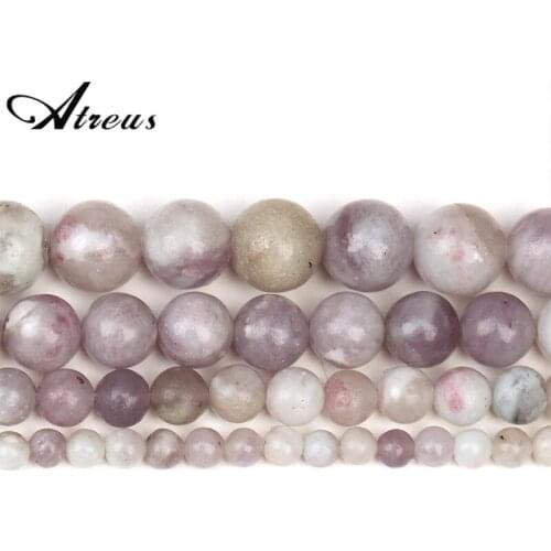 Taro Purple Lilac Stone New Natural Stone Beads Shiny Round Beads For Jewelry Making 4/6/8/10mm Jadeite DIY Bracelets Necklace