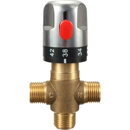 Pipe Thermostat Faucet Thermostatic Mixing Valve Bathroom Water Temperature Control Faucet Cartridges,Solar Water Heater Thermos