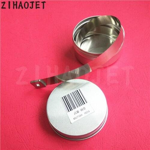 In stock high quality inkjet printer Mutoh VJ 1624 steel belt for Valuejet VJ1624 VJ1624W flat steel belt 15mm width 1pc