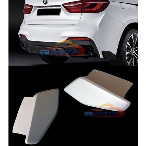 Rear Splitter Rear Side Valences 1pair For BMW F16 X6 M-Sport Model 2014UP B363F