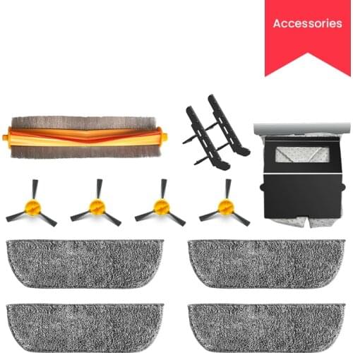 12PCS for Veniibot Robot Vacuum Cleaner; Parts Replacement Accessory Kit Side Brush Mop Cleaning Scraper Dust Bag accessories