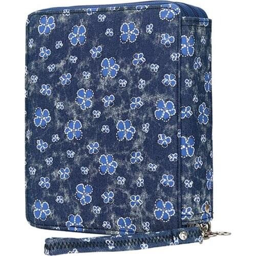 120 Slots Colored Pencil Case Oxford Fabric Pen Case with Compartments Pencil Holder for Watercolor Pencils