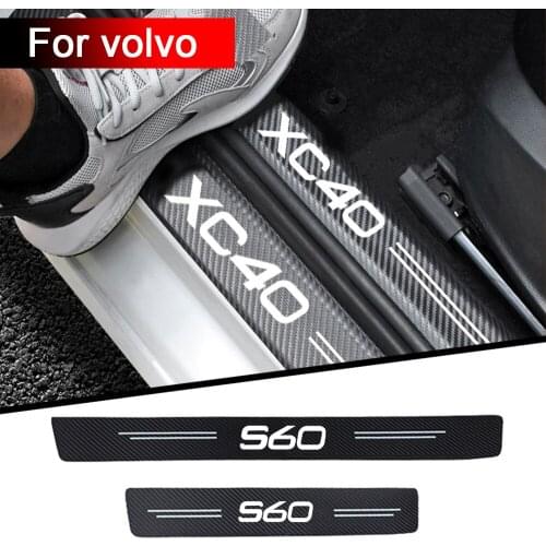 4Pcs Car sticker Interior decoration door For Volvo AWD C30 C70 S40 S60 S80 S90 T6 V40 V50 V60 V70 V90 XC40 XC60 XC70 XC90