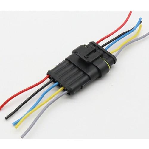 5 Pin Way Sealed Waterproof Electrical Wire Connector Plug Set auto connectors with cable