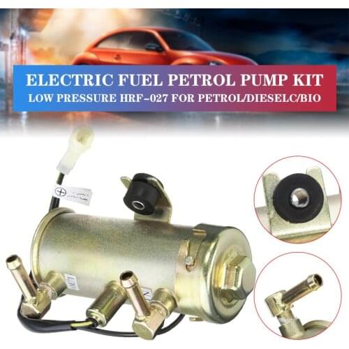 Car Gasoline Diesel Fuel Oil Electronic Pump Universal 12V Electric Fuel Petrol Pump Low Pressure HRF-027 For Petrol/Dieselc/Bio