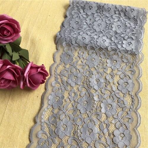Hollow out floral gray lace trimming diy apparel sewing fabric handmade clothing dress underwear lace tape ribbons16cm